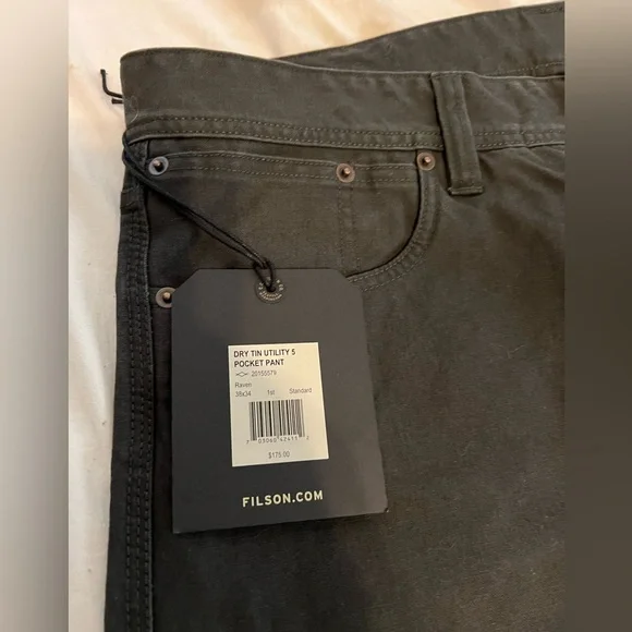 Filson Black Men's Pants - Picture 2 of 5